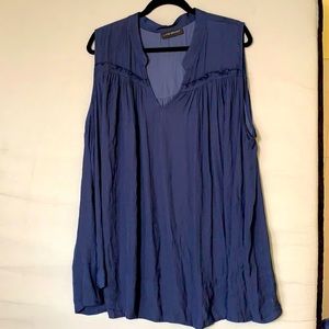 Navy Sleeveless Blouse by Lane Bryant